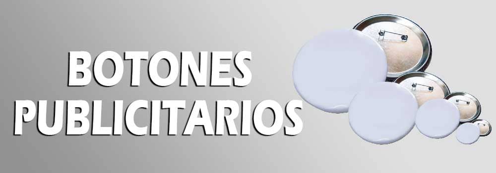 Botones publicitarios metálicos