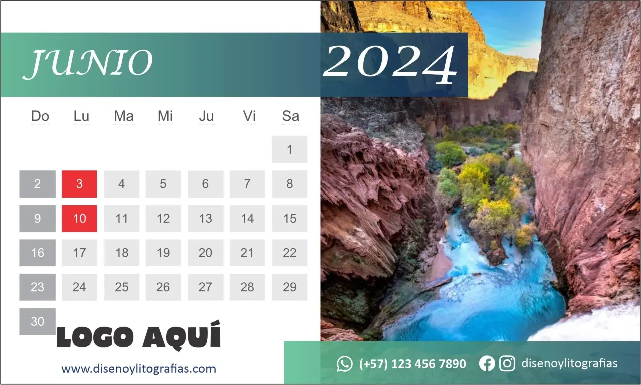 Almanaque y calendarios 2024