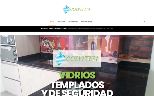 Página web de Colvitem diseñada en Medellín